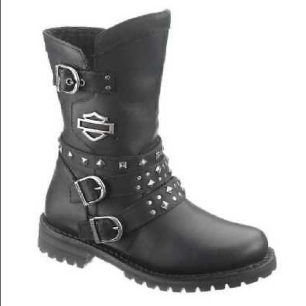 Harley-Davidson Adrian Black 8-Inch Boots size 7